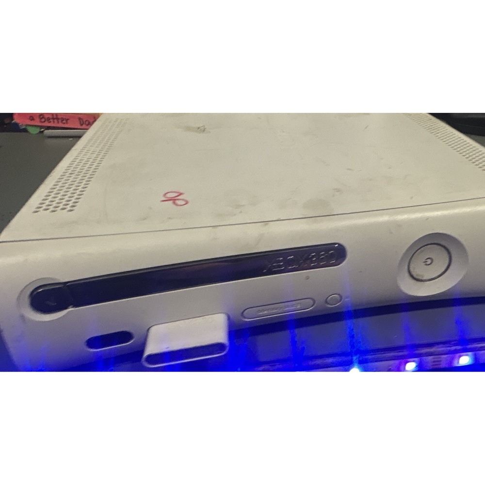Microsoft Xbox 360 White Home Console w/ 64MB Memory Unit HDMI Ethernet